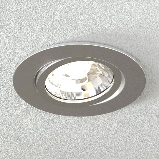 LED-inbyggnadsspotlight Rico 6,5 W i borstat stål