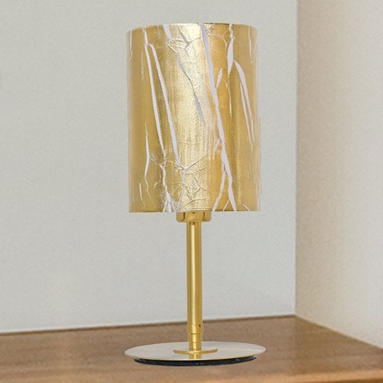 Bordslampa Strapo belagd med guldfolie