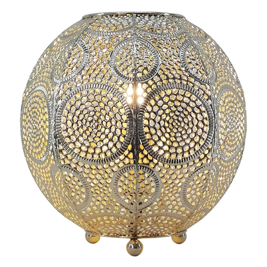 Bordslampa Stampa, kulformad, höjd 22 cm