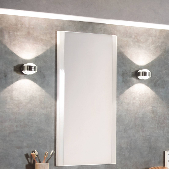 Puk Mini Wall, G9, lins klar, krom