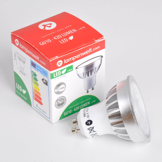 GU10 5 W 830 LED-reflektorlampa 55°