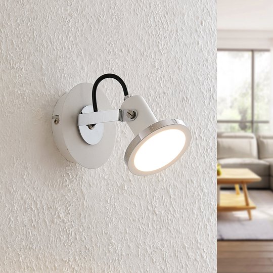 Lindby Theda LED-spotlight, vit, 1 lampa
