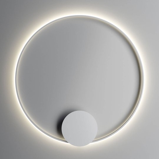 Fabbian Olympic LED-vägglampa Ø 110 cm vit