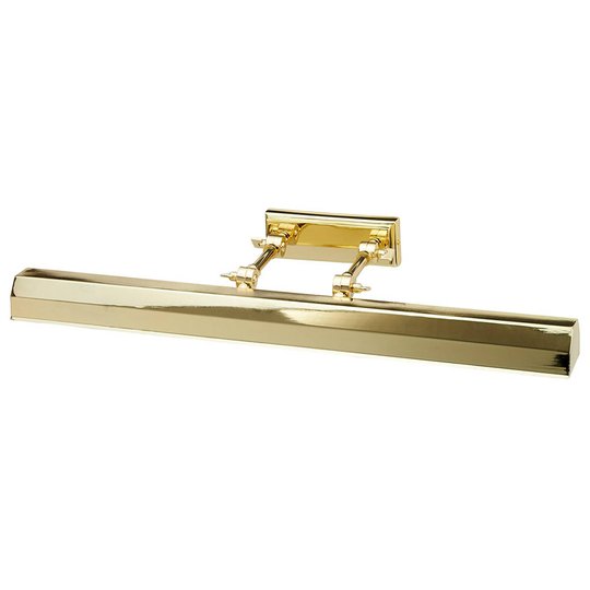 Tavelbelysning Chawton, polerad mässing, 65,2 cm