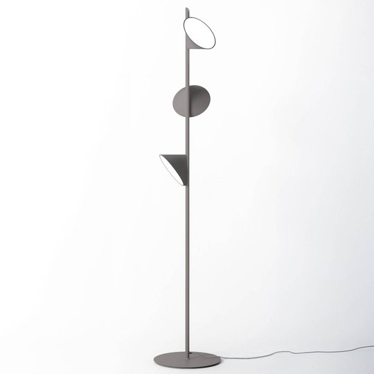 Axolight Orchid LED-golvlampa, mörkgrå