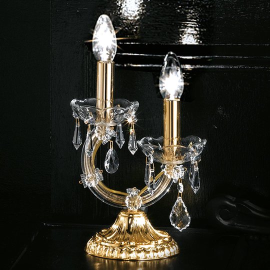 Bordslampa Maria Teresa med två ljuskällor