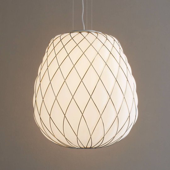 Pinecone - designer-hänglampa av mjölkglas