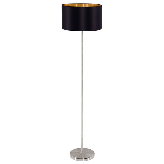 Ädel textil-golvlampa Maserlo