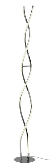 Vindla golvlampa LED (Förkromad/blank)