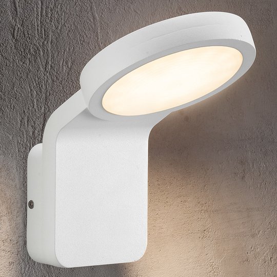 Effektiv LED-utomhusvägglampa Marina vit