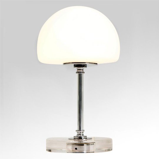 Ancilla - förkromad LED-bordslampa med dimmer