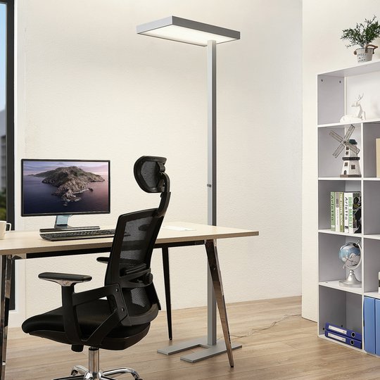 Arcchio LED-kontorsgolvlampa Nora, rörelsesensor