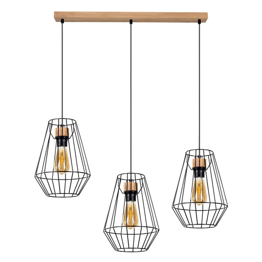 Envolight Finan pendel 3 lampor linjär skärm 21 cm