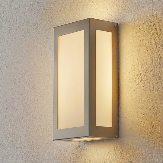 Sensor-LED-utomhusvägglampa Aqua Rain