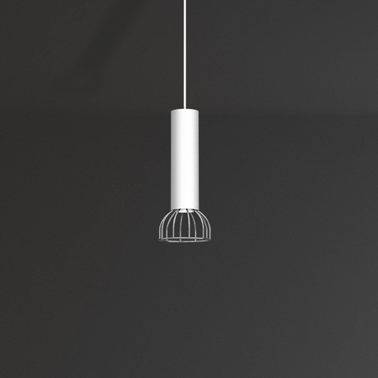Hänglampa Danjel, 1 lampa, vit/silver