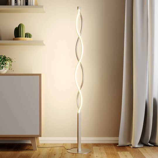 Vågformig LED-golvlampa Auron