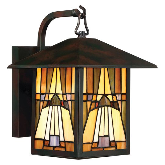 Utomhusvägglampa Inglenook, flerfärgat, 31,4 cm