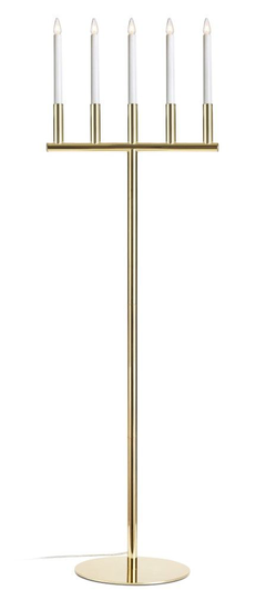 Manhattan golvljusstake (Mässing/guld)