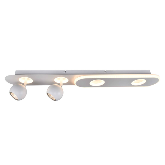 LED-taklampa Irelia, 4 lampor vit
