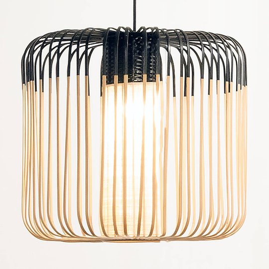 Forestier Bamboo Light M pendellampa 45 cm svart