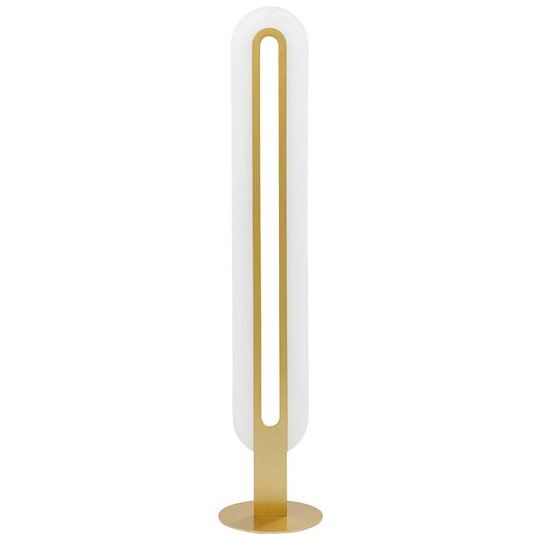 KARE Aura LED-golvlampa i exklusiv guldfärg