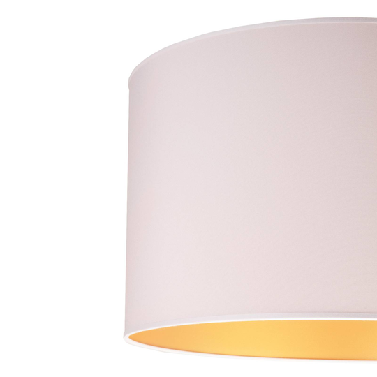 Hänglampa Roller vit/guld, Ø45 cm, 2 lampor