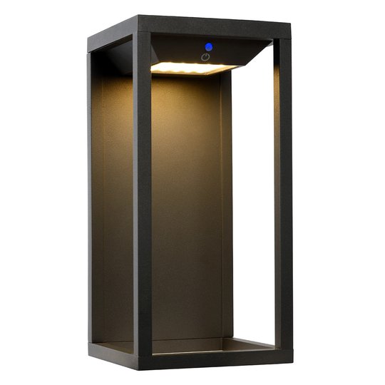 Solcells-utomhusvägglampa Tanso med sensor