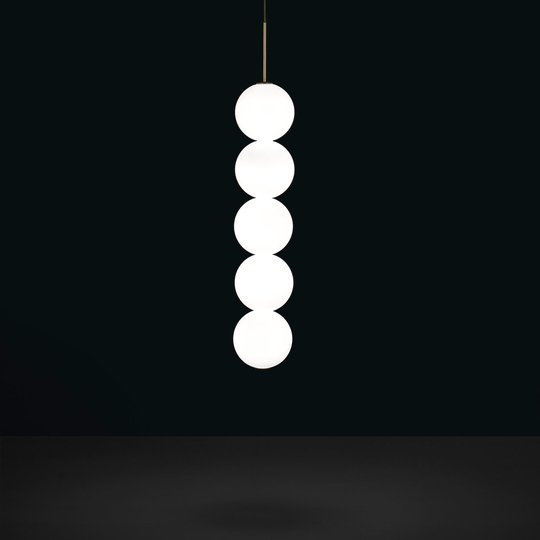 Terzani Abacus hänglampa, mässing, 5 kulor