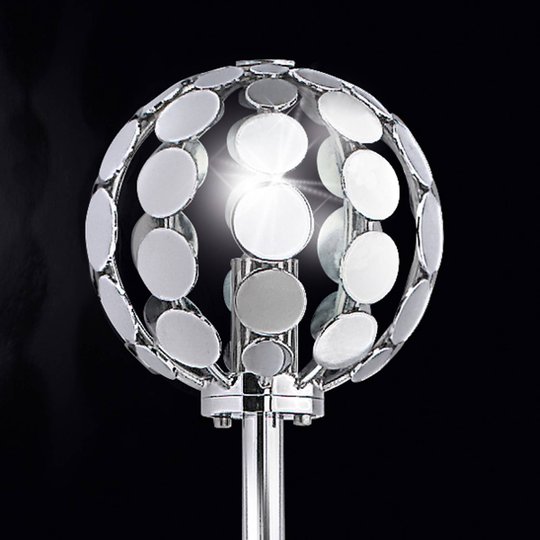 Vägglampa Sfera, röd, 115 cm