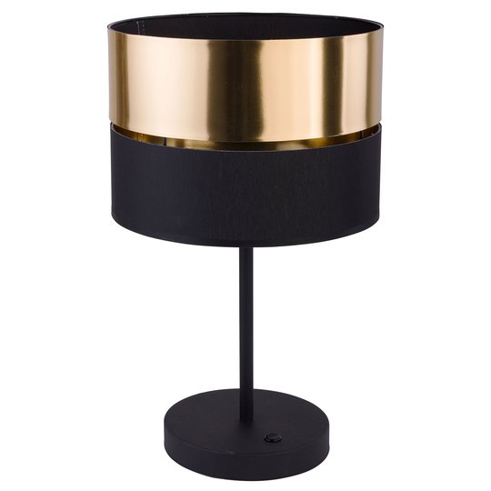 Bordslampa Hilton, svart-guld