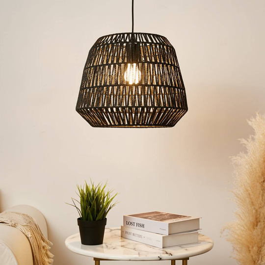 Pauleen Timber Pearl hänglampa med flätade skärmar