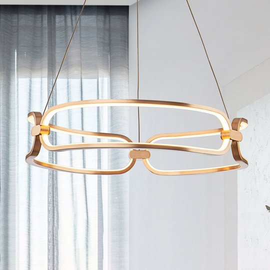 LED-hänglampa Colette, 3 lampor, roséguld