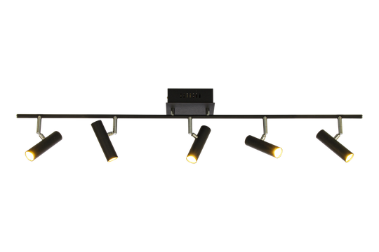 Artic 5-spot rak LED (Svart)