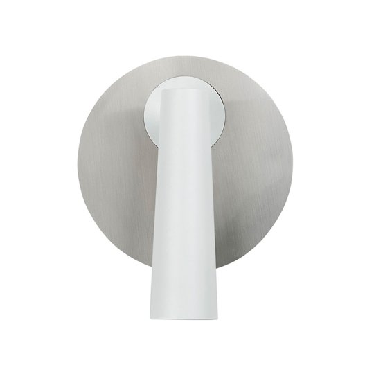 LEDS-C4 Gamma LED-vägglampa rund vit-nickel