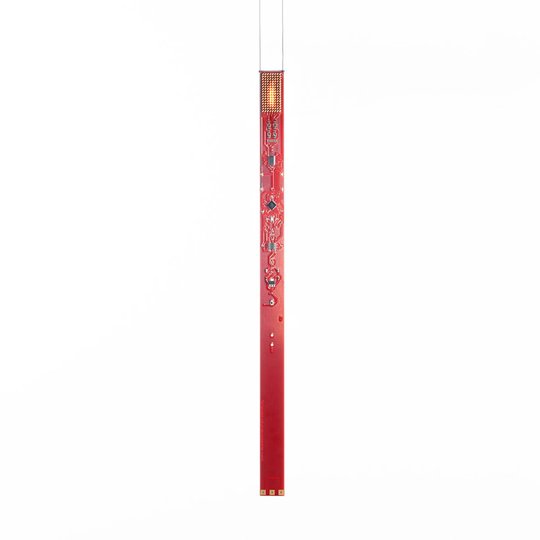 LED-designhänglampa One New Flame i rött