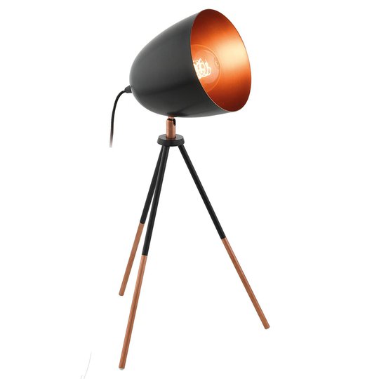 Trebent bordslampa Chester i vintage-stil