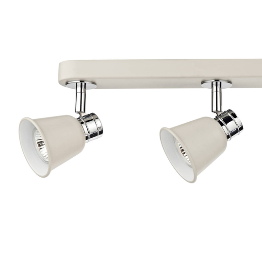 Takspotlight Fry Balken 4 lampor vit/krom