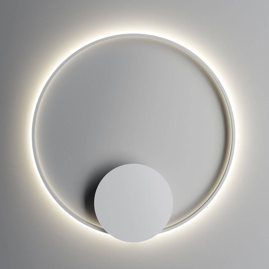 Fabbian Olympic LED-vägglampa Ø 80 cm vit
