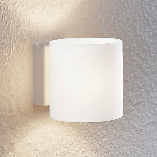 Lindby Nanda vägglampa av glas, rund