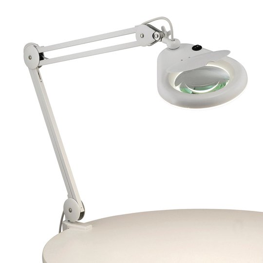Lupplampa Halltorp, klämbar, vit