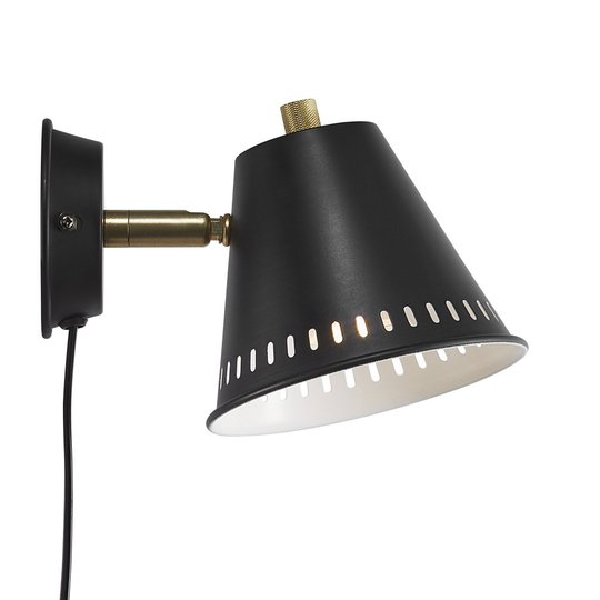 Pine vägglampa (Svart)