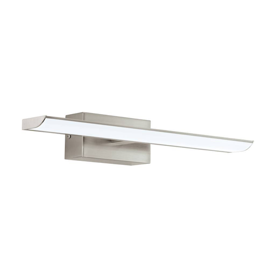 Tabiano vägglampa (Nickel)