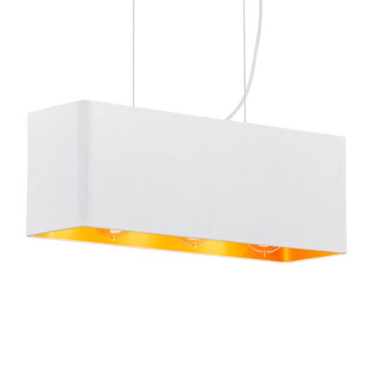 Hänglampa Tuse, längd 50 cm, vit