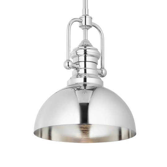 Hänglampa Times i nickelfinish, 1 lampa