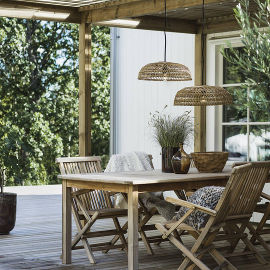 PR Home Denise utomhus häng rottingskärm, Ø 46 cm