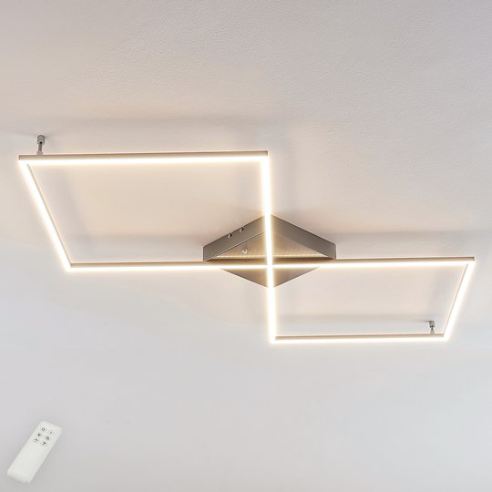 Rak LED-taklampa Romee med fjärrkontroll