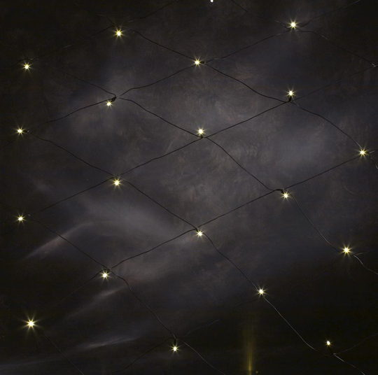 Nät 64 LED 2x2m (Svart)