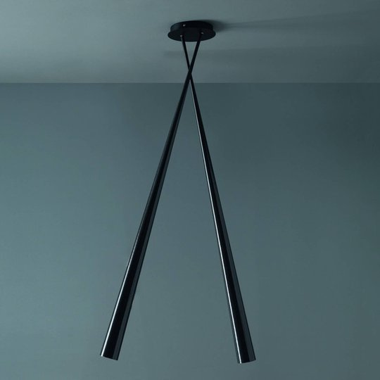 Designerhänglampa Drink Bionco, svart, 127 cm