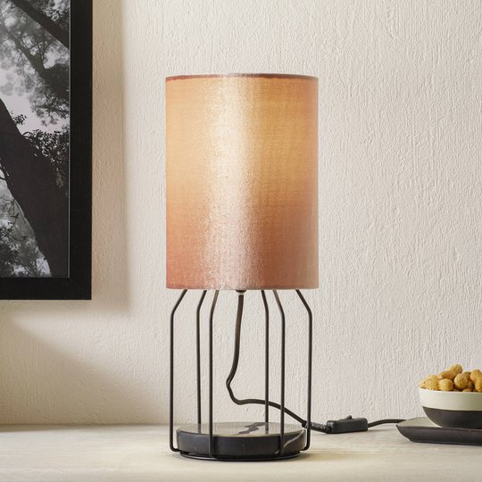 Schöner Wohnen Grace bordslampa rosé