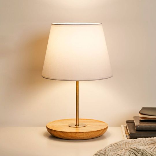 Pauleen Woody Heart bordslampa med träsockel